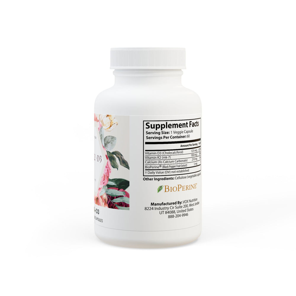 
                  
                    Vitamin K2 + D3 Supplement (60 Capsules)
                  
                