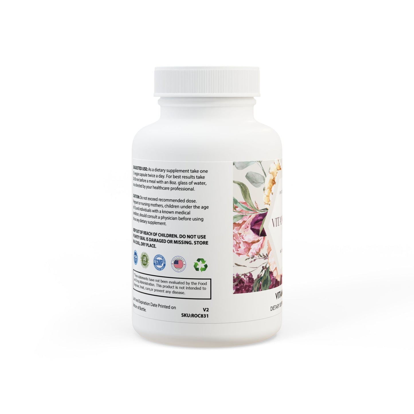 Vitamin K2 + D3 Supplement (60 Capsules)