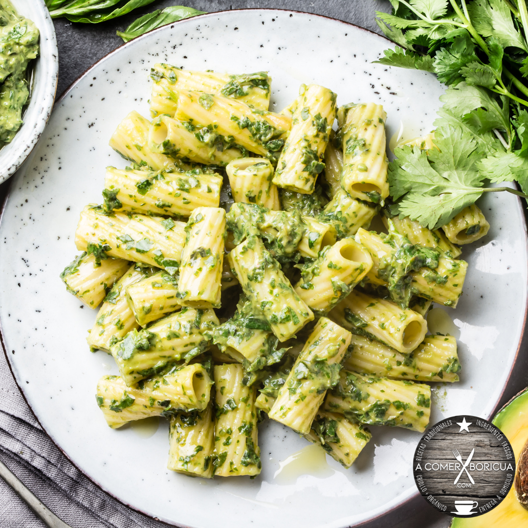 PASTA CORTA HOMEMADE (GLUTEN FREE) W/ HEAVY PESTO CREAMY & AMARILLITO