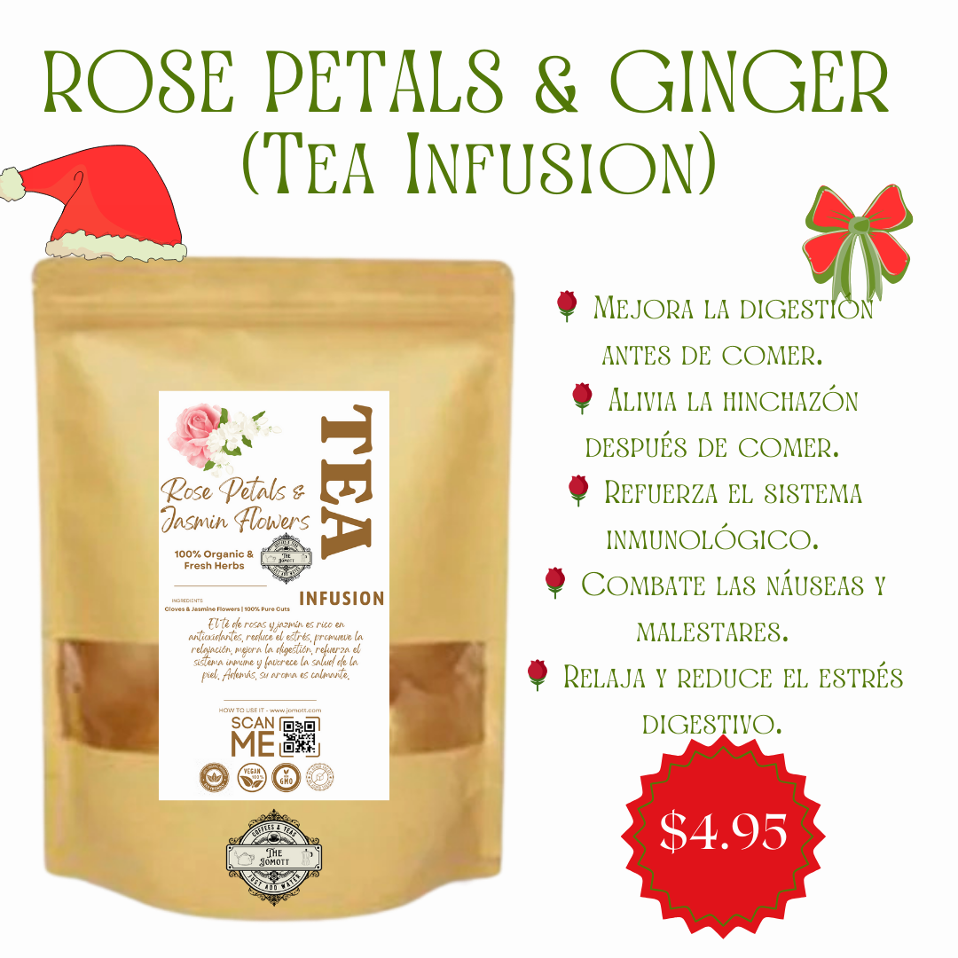 Rose petals & Ginger (Te infusion)