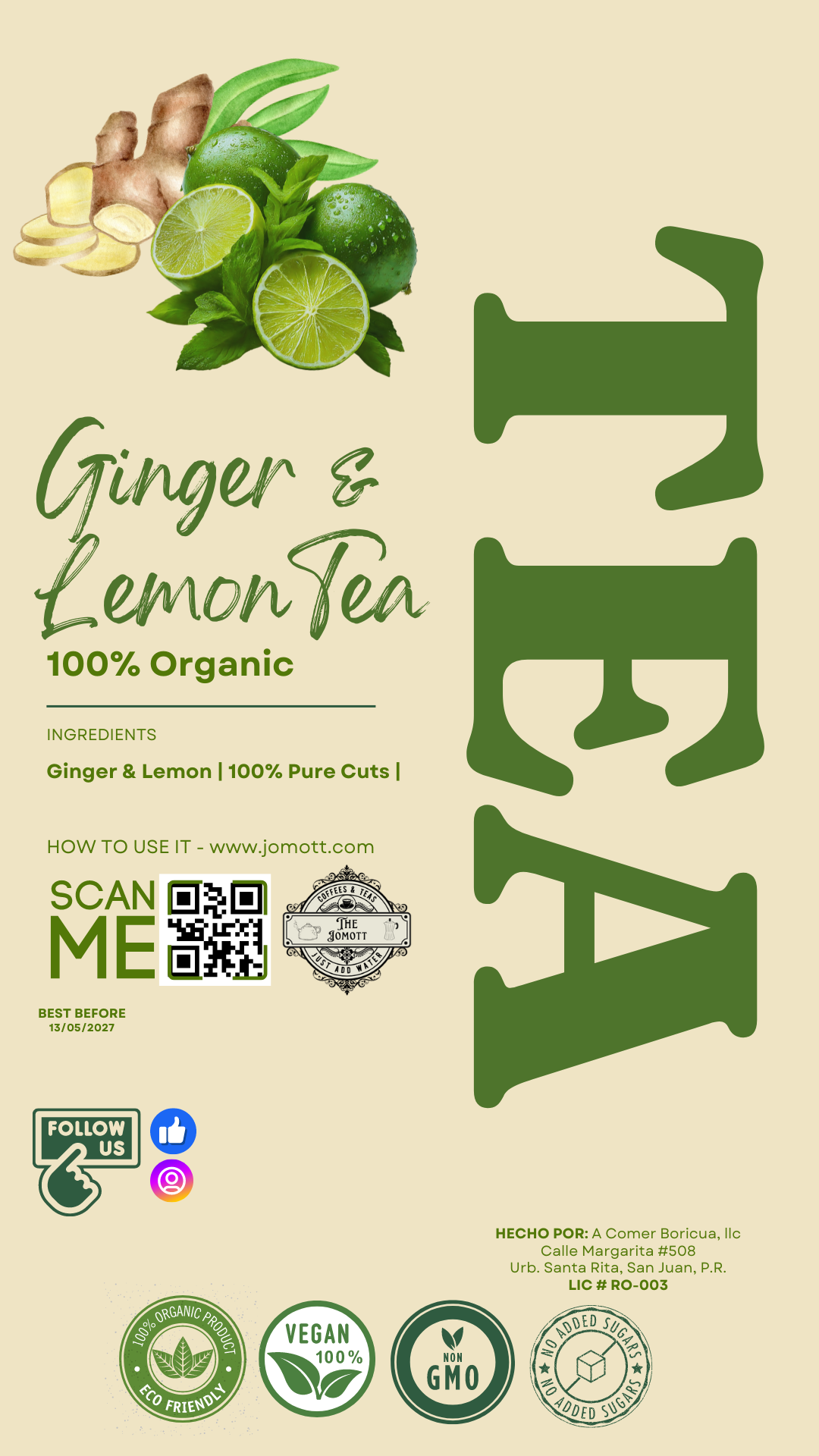 Ginger & Lemon (Tea Infusion)