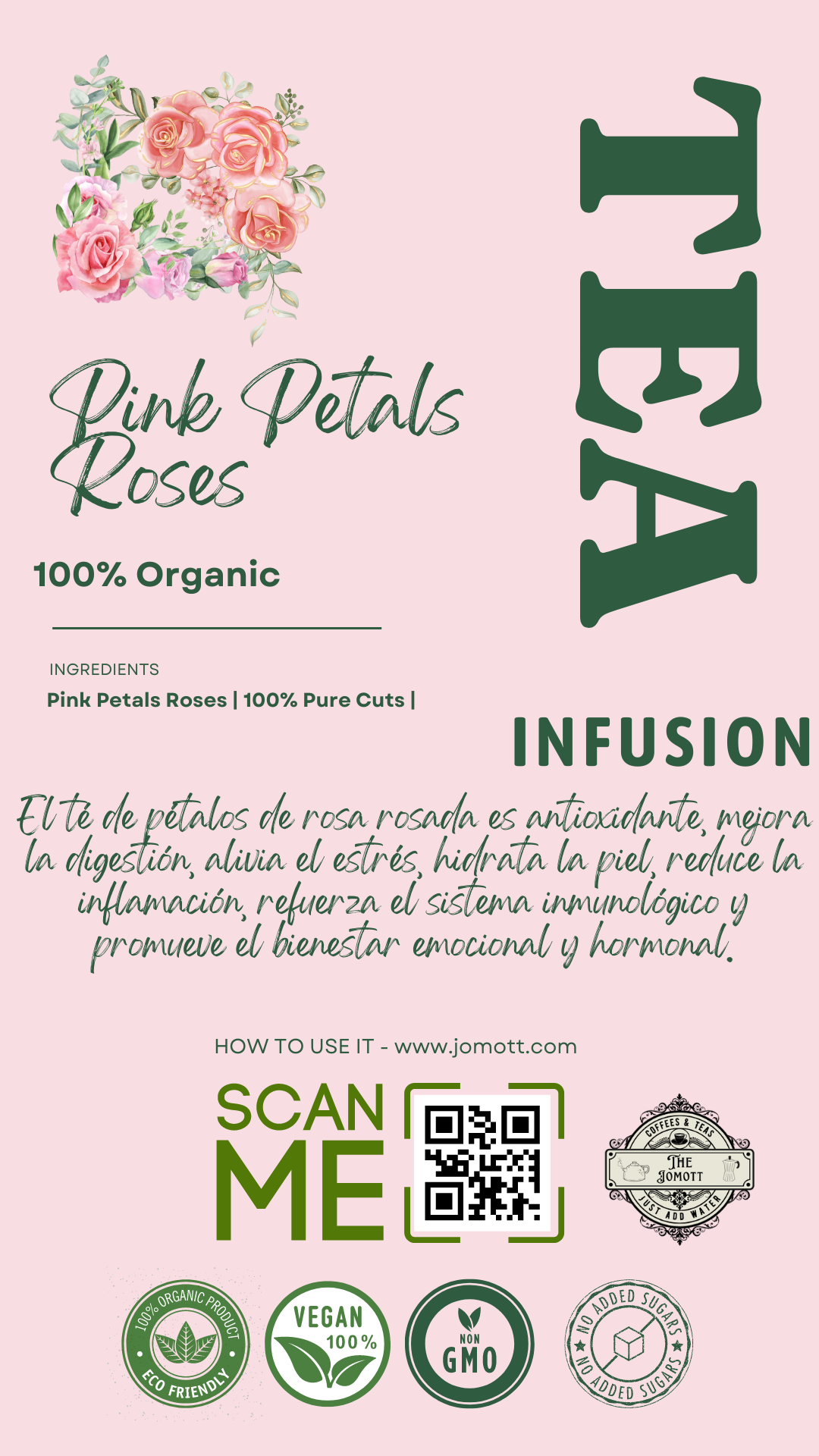 PINK PETALS ROSES (TEA INFUSION)