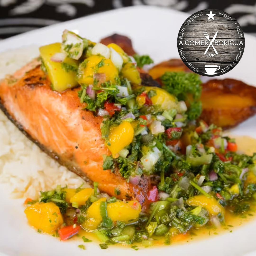 CARIBBEAN SALMON & VEGGIES SAUTEED