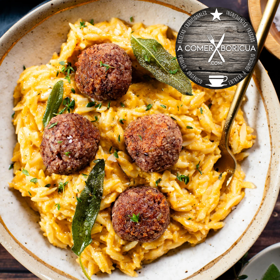 ANGUS MEATBALLS W/ PASTA VODKA & PARMESAN