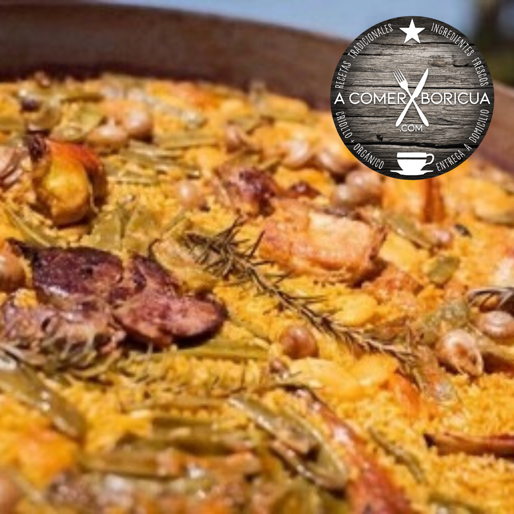 PAELLA JIBARA (CHORIZO, POLLO Y CARNE)