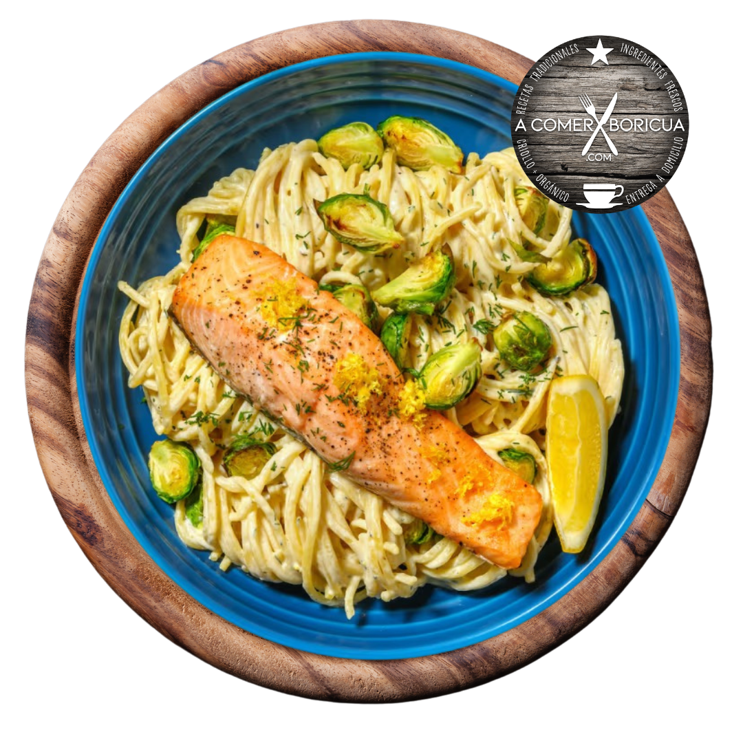 SALMON HERBS & LINGUINI HEAVY PESTO